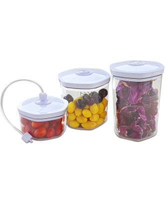 Set cutii rotunde pentru depozitare cu vid, 3 buc - GASTROBACK